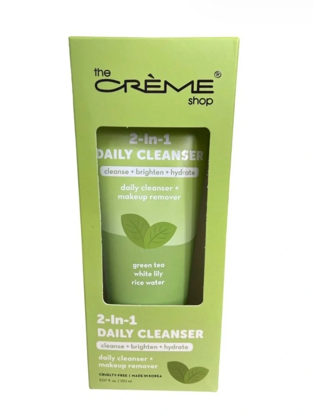 The Crème Shop 2-in-1 Daily Cleanser - Green